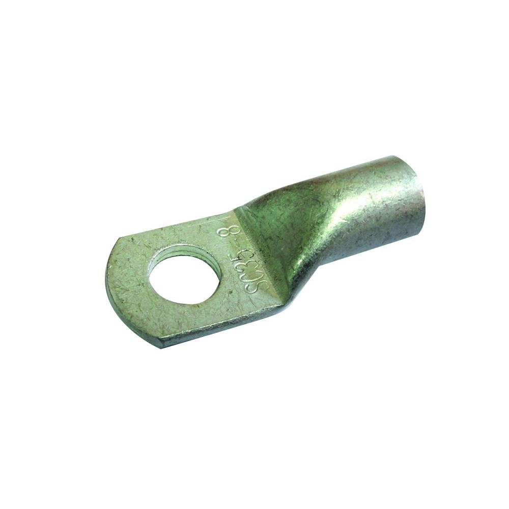 Lot De 20 Cosses Tubulaires Non Isolées 4 Mm² - Diamètre Trou M6, En Cuivre étamé, Pour Connexions électriques Solides