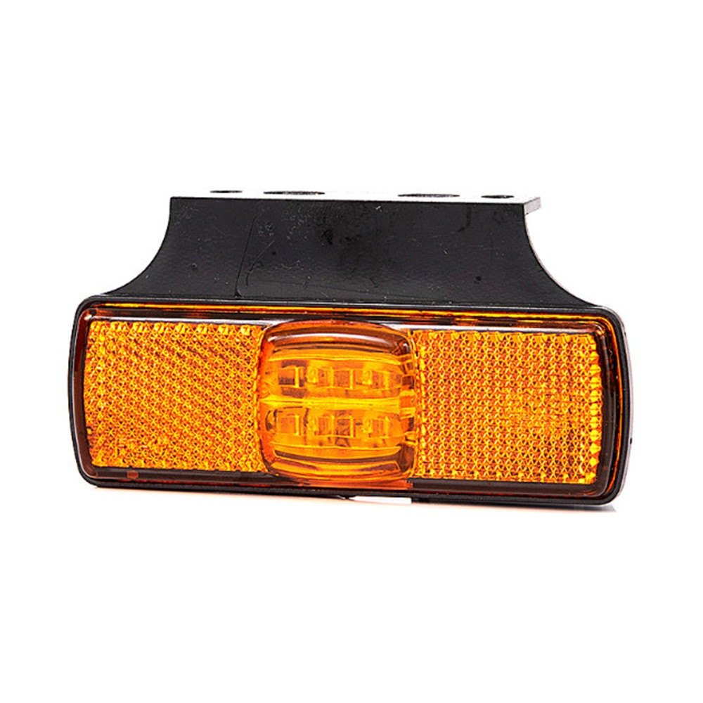 Lot De 2 Feux De Gabarit Orange LED Étanches 12V/24V - Pour Caravane, Remorque, Camion - Avec Vis Et Câble